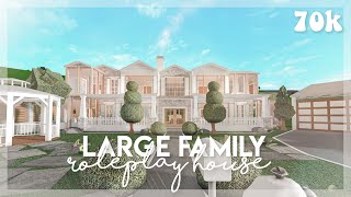 Large family roleplay house  Bloxburg build 70k [upl. by Kakalina]