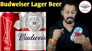 Budweiser lager Beer Review amp Taste  Budweiser NosePrice Premium Segment Beer [upl. by Hesler561]