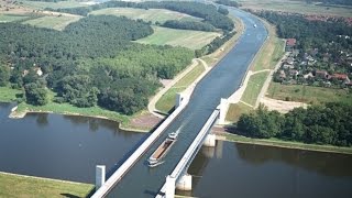 The most extraordinary bridge  Magdeburg Water Bridge [upl. by Rawley]