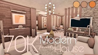 BLOXBURG 70K MODERN HOUSE  NOGAMEPASS [upl. by Mylander]