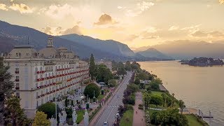 Italy  Stresa  Lago Maggiore  Drone 4k [upl. by Lonnard383]