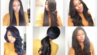 Chrissy Bales  VERSATILE WIG  HOW TO STYLE A WIG ONE WIG 5 DIFFERENT STYLE [upl. by Ahser]