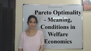 Pareto Optimality  Meaning Conditions in Welfare Economics [upl. by Sucramej403]