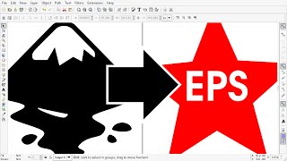 How To Make EPS file in Inkscape [upl. by Nednil189]