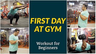 First Day at Gym  Workout for Beginners  Yatinder Singh [upl. by Adyl]