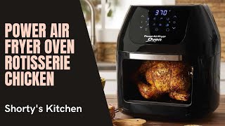 Power Air Fryer Oven Rotisserie Chicken [upl. by Malinin]