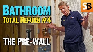 Bathroom Renovation 4  Stud Prewall [upl. by Culbertson857]