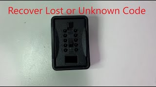 How to recover a Key Safe Code Lock box  Lost code  Unkown code [upl. by Nnayhs512]