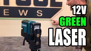 Makita Self Leveling Green Crossline Laser [upl. by Ynatsyd231]