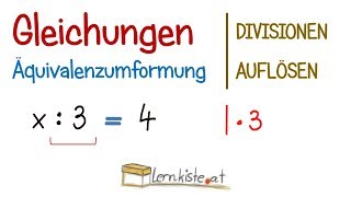 Gleichungen  Divisionen auflösen durch Umformung [upl. by Greenebaum698]