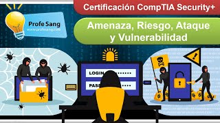 Amenaza Riesgo Ataque y Vulnerabilidad Preparación CompTIA Security [upl. by Gotthelf605]