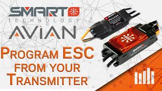 Avian Smart ESC Setup  How to Program ESC and Setup Thrust Reverse from your Transmitter [upl. by Regine]