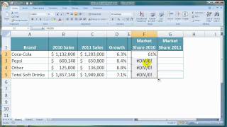 How To Calculate Market Share in Excel [upl. by Beaver]