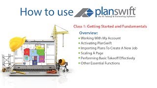 How to Use PlanSwift Class 1 Getting Started and Fundamental 2017 PlanSwift version 101 [upl. by Tnarg]