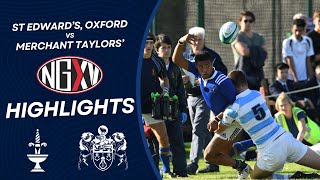 HIGHLIGHTS ST EDWARDS OXFORD vs MERCHANT TAYLORS  SCHOOLS RUGBY [upl. by Eizdnil]