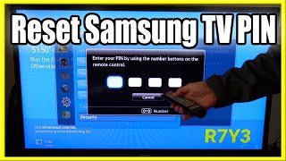 How to RESET Security PIN on Samsung Smart TV to DEFAULT Easy Method [upl. by Noirda]