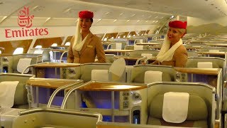 EMIRATES AIRBUS A380 Full Cabin Tour FIRST BUSINESS and ECONOMY Class  Bar Shower [upl. by Torbart]