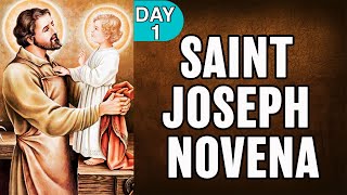 Novena to St Joseph Day 1  St Joseph Novena  Never Fails [upl. by Lebiralc147]