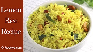 Lemon Rice Recipe  using Leftover Rice  South Indian Style Lemon Flavored Rice for Lunchbox [upl. by Milburn]