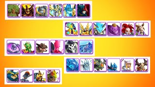 Monster Legends  Dream Team Vs All Boss level 1 to 460 [upl. by Ivetts]