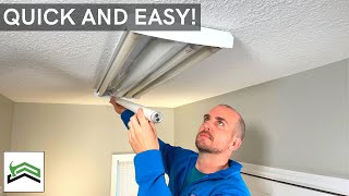 How to Change Long Light Bulbs  T12 Fluorescent Light Bulbs [upl. by Rosalia451]