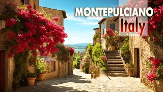 Walking tour 4K60 HDR  Tuscany Italy  Montepulciano [upl. by Paton]