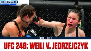 UFC 248 Zhang Weili defeats Joanna Jedrzejczyk by split dec  Highlights amp Recap  CBS Sports HQ [upl. by Cairistiona]