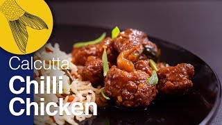 Chilli Chicken Recipe—Kolkata Restaurant Style Dry Chilli Chicken—IndoChinese Chicken Gravy Recipe [upl. by Ahseyi751]