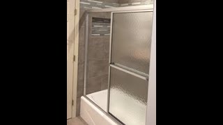 How to install a basic sliding tubshower door [upl. by Allcot]