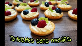 Minitartelettes aux fruits sans moules et la pâte sans beurre très facile à réaliser [upl. by Lauritz]