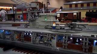 LEGO German WWII Uboat submarine  Brickworld Chicago 2013 [upl. by Zabrina]