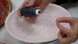 Ceramics II Glazing the Platters [upl. by Salvucci]