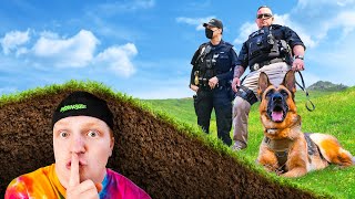 Hiding UNDERGROUND From POLICE HIDE amp SEEK Challenge [upl. by Oly]