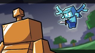 Copper Golem VS Allay  Minecraft Animation [upl. by Enilkcaj]