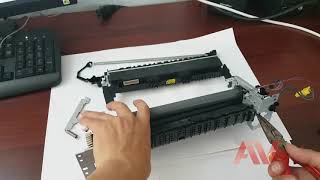 HP laserjet Pro M402dn how to printer fuser unit replace Remove fuser unit HP M402 printer [upl. by Acisej]