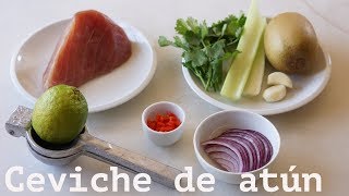 RECETA DE CEVICHE DE ATÚN [upl. by Leede]