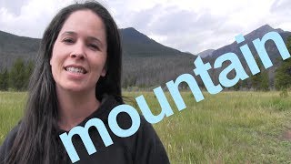 How to Say MOUNTAIN and SENTENCE  American English [upl. by Wiener]