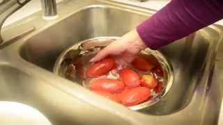 Easy way to peel tomatoes [upl. by Eahsram]