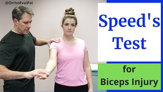 Speeds Test Biceps Tendinitis Test [upl. by Cheryl]