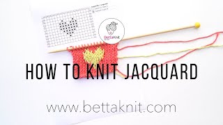 How to knit Jacquard Knitting technique [upl. by Ervin]