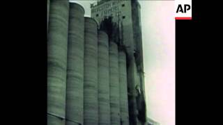 SYND 29 12 77 GRAIN SILO EXPLOSION IN GALVESTON TEXAS [upl. by Otrepur]