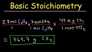 Stoichiometry Basic Introduction Mole to Mole Grams to Grams Mole Ratio Practice Problems [upl. by Cohla]