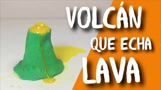 VOLCÁN DE PLASTILINA QUE ECHA LAVA [upl. by Eltsyrk806]