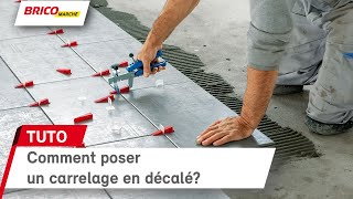 Comment poser un carrelage en décalé  Bricomarché [upl. by Rosette]