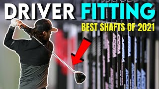 Golf Driver Fitting 2021  Do Driver Shafts Make A Big Difference [upl. by Kcir]