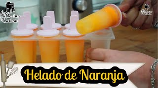 HELADO DE NARANJA Muy fácil y refrescante [upl. by Nede802]