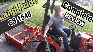 Kubota BX attachment review  Land Pride GS1548 Grading Scraper [upl. by Idnat]