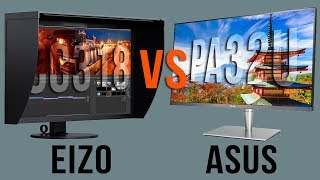 EIZO CG3184K v ASUS ProArt PA32UC Review [upl. by Ahsinam772]