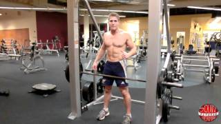 How To Smith Machine OverhandGrip BentOver Row [upl. by Eldnek390]