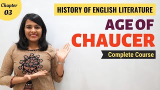 Age of Chaucer  History of English Literature  Major Writers amp Works [upl. by Ysnil]